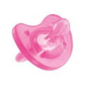Chicco Physio Soft Πιπίλα Όλο Σιλικόνη Ροζ 0+ (02711.10) 1Τμχ