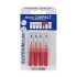 Elgydium Clinic Mono Compact Μεσοδόντια Βουρτσάκια 0.7mm σε χρώμα Κόκκινο 4τμχ
