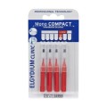 Elgydium Clinic Mono Compact Μεσοδόντια Βουρτσάκια 0.7mm σε χρώμα Κόκκινο 4τμχ