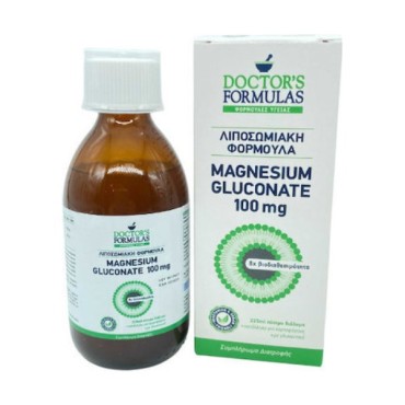 Doctor's Formulas Λιποσωμιακή Φόρμουλα Magnesium Gluconate 100mg 225ml