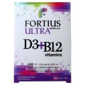 Geoplan Fortius Ultra D3 & B12 Vitamins 4000 IU 30 Tabs