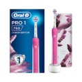Oral-B Pro 1 750 Design Edition Ηλεκτρική Οδοντόβουρτσα Pink & Travel Case