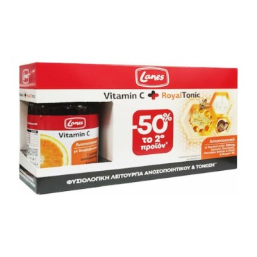 Lanes Vitamin C 1000mg 30 ταμπλέτες & Royal Tonic 10 φιαλίδια x 10ml