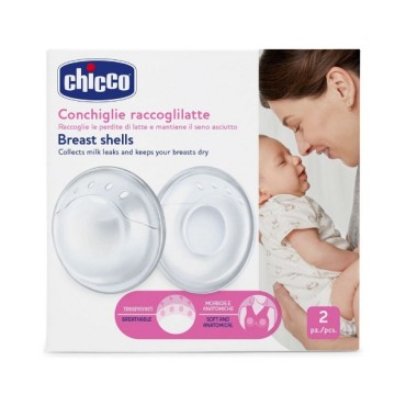 Chicco Κοχύλια Συλλογής Μητρικού Γάλακτος X 2 Τμχ