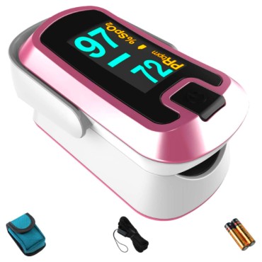 Mibest Παλμικό Οξύμετρο Δακτύλου CN340 Pink 1Τμχ
