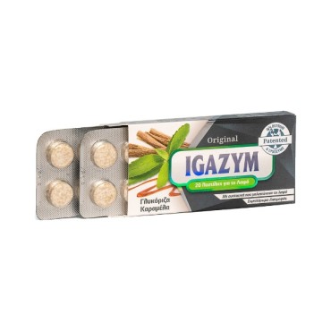 Igazym Original Παστίλιες Λαιμού Με Γλυκόριζα-Καραμέλα X 20 Τμχ