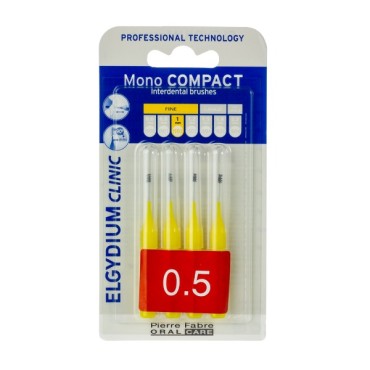 Elgydium Clinic Mono Compact 0.5mm Κίτρινο 4τμχ