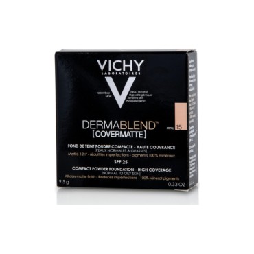 Vichy Dermablend Covermatte Compact Powder Foundation SPF25 15 Opal 9.5gr