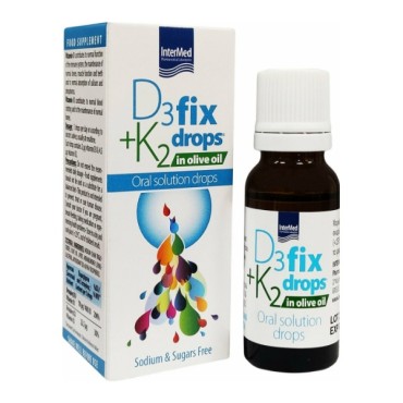 Intermed D3 + K2 Fix Drops In Olive Oil 12ml