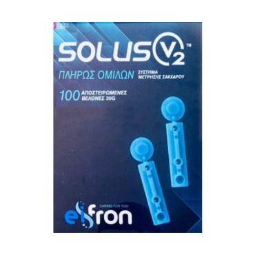 Solus V2 Sterilance Βελόνες Μέτρησης Γλυκόζης X 100 Τμχ