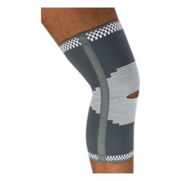 Adco Επιγονατίδα 3D Με Τρύπα & 2 Σπιράλ Μπανέλες Large (05263) Γκρι 1 Τμχ