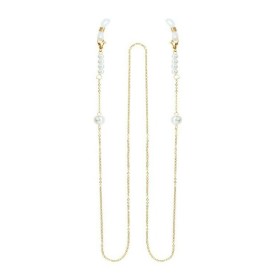 Medisei Dalee Two Size Pearls Αλυσίδα Γυαλιών σε Χρυσό Xρώμα