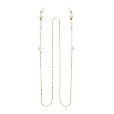 Medisei Dalee Two Size Pearls Αλυσίδα Γυαλιών σε Χρυσό Xρώμα