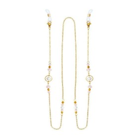 Medisei Dalee Pink Stones Αλυσίδα Γυαλιών σε Χρυσό Xρώμα