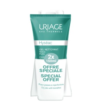 Uriage Hyseac Cleansing Gel 2x150ml