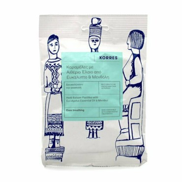 Korres Καραμέλες με Αιθέριο Έλαιο από Ευκάλυπτο & Μενθόλη 60g