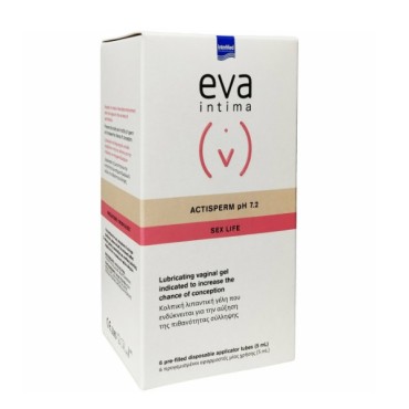 Intermed Eva Intima Actisperm Ph 7.2 Vaginal Gel 6 Applicator Tubes x 5ml