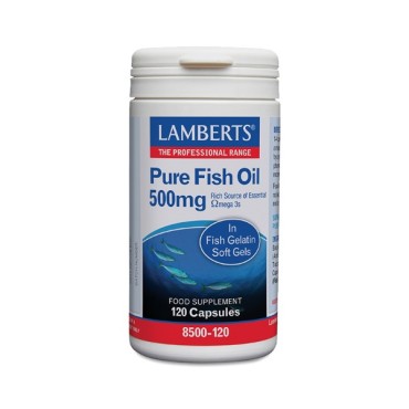 Lamberts Pure Fish Oil 500mg X 120 Caps