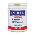 Lamberts Vitamin D3 2000 IU X 30 Caps