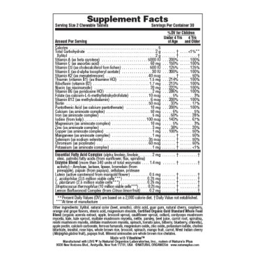 Nature's Plus Promo Animal Parade Gold X 60 Chewable Tabs & Δωρο Μεταλλικό Παγούρι Admiral 500ml