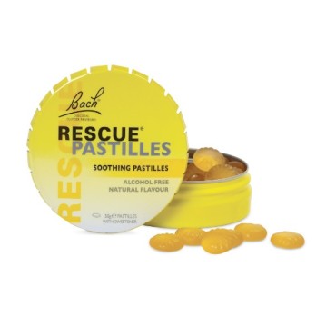 Bach Rescue Pastilles Alcohol Free Orange Flavor 50g