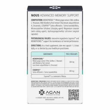 Agan Nous Advanced Memory Support x 30 Veg.Caps