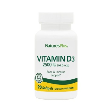 Nature's Plus Vitamin D3 2.500IU X 90 Soft gels