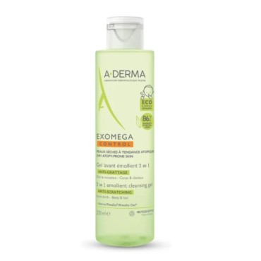 A-Derma Exomega Control Gel Lavant 2 In 1 200 ml
