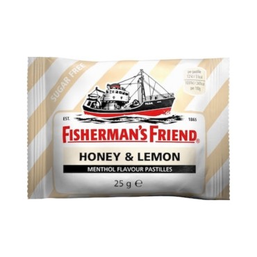 Fisherman's Friend Με Γεύση Μέλι - Λεμόνι Χωρίς Σάκχαρα 25 Gr