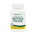 Nature's Plus Biotin 2000mcg  Folic Acid 800mcg 30tabs