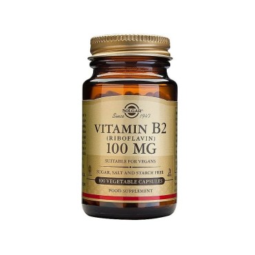 Solgar Vit B-2 100mg X 100 Veg. Caps