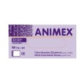 Animex Γάντια Νιτριλίου Χωρίς Πούδρα Μπλέ Medium X 100 Τμχ