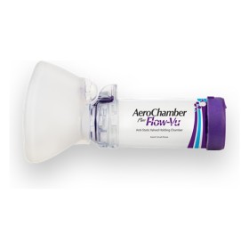 Aerochamber Mask Plus Flow Vu Ενηλίκων Μωβ