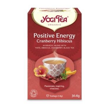 Yogi Tea Positive Energy Cranberry Hibiscus X 17 Teabags