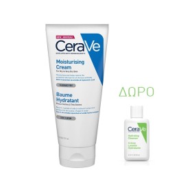 CeraVe Moisturising Cream Ενυδατική Κρέμα 177ml & Δώρο Hydrating Cleanser 20ml