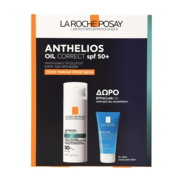 La Roche Posay Promo Anthelios Oil Correct Αντηλιακό Προσώπου Για Τις Ατέλειες Spf50 50ml+Δώρο La Roche Posay Effaclar Gel 50ml