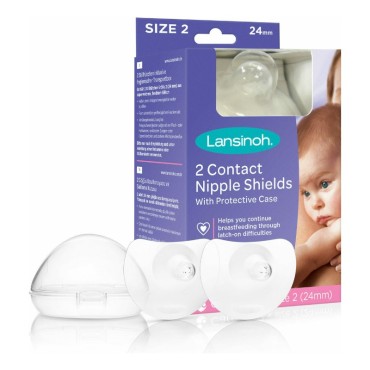 Lansinoh Contact Nipple Shields Ψευδοθηλές 24mm 2Τεμ