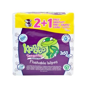 Kandoo Sensitive Μαντηλάκια Καθαρισμού (2+1 Δώρο) Χωρίς Άρωμα 150τεμ