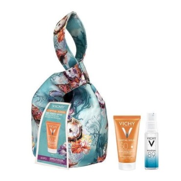 Vichy Promo Capital Soleil Dry Touch Face Fluid Spf50 Αντηλιακή Με Ματ Αποτέλεσμα 50ml & Δώρο Vichy Mineral 89 Booster 10ml