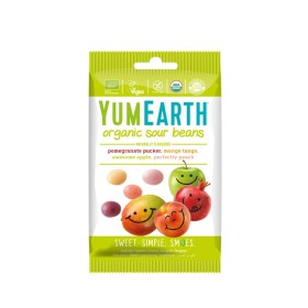 YumEarth Organic Sour Beans με Γεύση Φρούτων 50gr
