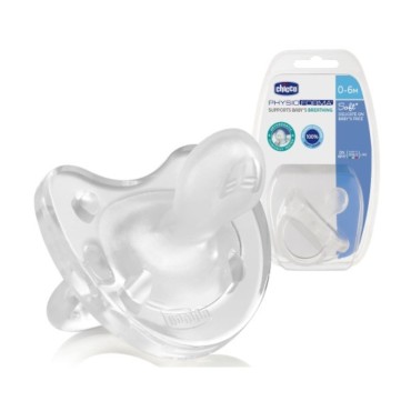 Chicco Physio Soft Πιπίλα Όλο Σιλικόνη Physio Soft 0-6m (01808.01) 1Τμχ