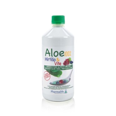 Pharmalife Aloe 100% Με Γεύση Βατόμουρο & Αμπέλι 1000ml