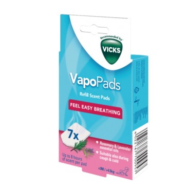 Vicks Vapopads Pediatric Rosemary & Lavender x 7 Τμχ