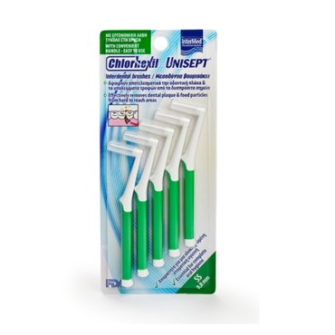 Intermed Chlorhexil Unisept Interdental Brushes Ss 0,8 mm X 5 Τμχ