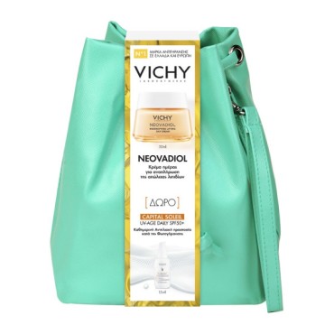 Vichy Promo Neovadiol Redensifying Day Cream 50ml & Δώρο Capital Soleil UV-Age Daily Spf50+ 15ml Σε Μοντέρνο Τσαντάκι