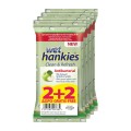 Wet Hankies Clean & Refresh Antibacterial Green Apple 2 + 2 Δώρο 4 x 15 Τμχ