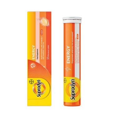 Supradyn Energy Multivitamins & Minerals + CoQ10 x 15 Effervescent Tabs