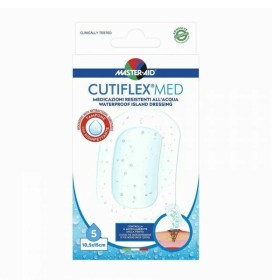 Master Aid Cutiflex Waterproof Αδιάβροχη Αυτοκόλλητη Γάζα 10,5 x 15cm 5τμχ