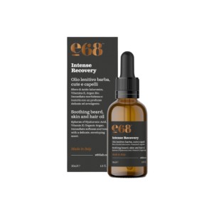E68 Men Intense Recovery Soothing Oil For Beard, Skin And Hair 30ml