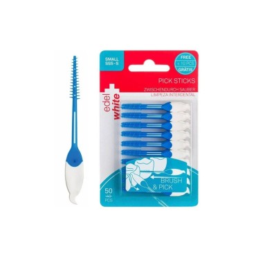 Edel + White Interdental Pick Sticks Small X 50 Τμχ